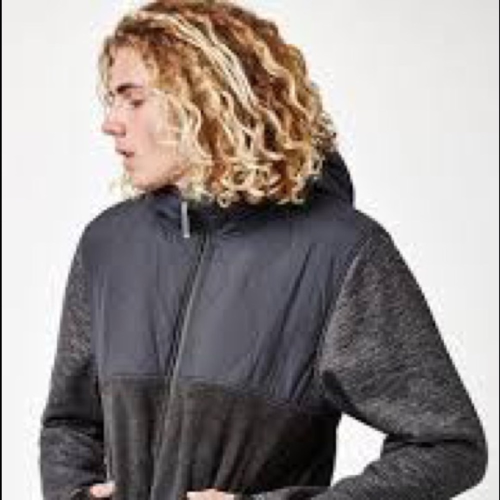 Holden Outerwear Men's Sherpa Hybrid Zip Up- Black